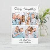 メリー全ての祖父母4写真クリスマス シーズンカード (スタンド正面)