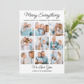 メリー全ての祖父母9写真クリスマス シーズンカード (スタンド正面)