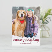 メリー全カスタム体クリスマス写真 シーズンカード (スタンド正面)