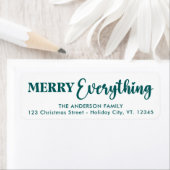 メリー全カスタム体差出人住所 ラベル (インサイチュ)