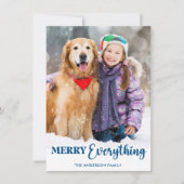 メリー全パーソナライズされた写真クリスマス シーズンカード (正面)
