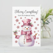 メリー全ピンク雪だるま雪 シーズンカード (スタンド正面)