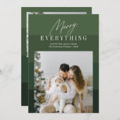 メリー全フェスティバルスクリプトのクリスマス シーズンカード (正面/裏面)