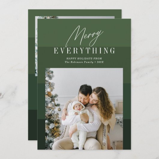 メリー全フェスティバルスクリプトのクリスマス シーズンカード (正面/裏面)