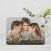 メリー全金ゴールドグリッタースクリプトクラシック写真 シーズンカード (スタンド正面)