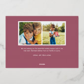 メリー全金ゴールド星縁ど写真 箔シーズンカード (裏面)