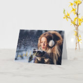 -メリー写真の追加 カード (黄色い花)