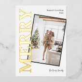メリー写真テンプレート 箔シーズンカード (正面)