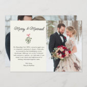 メリー写真結婚したの結婚発表カード サンキューカード (正面/裏面)