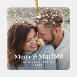 メリー写真結婚したの結婚聖降誕祭 セラミックオーナメント