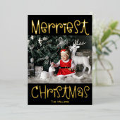 メリー写真 箔シーズンカード (立ち正面)