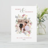 メリー冬のバラと結婚した果実の写真 シーズンカード (スタンド正面)