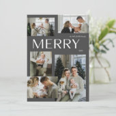 メリー冬5フォトブラックウォーター色クリスマス シーズンカード (スタンド正面)