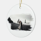 メリー初めてのクリスマスミセス・ニュー結婚ス セラミックオーナメント (左)