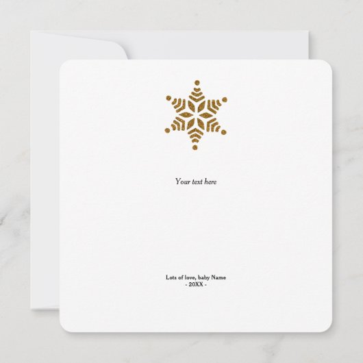 メリー初めてのクリスマスAs My Daddy -金ゴールドグリッター (裏面)