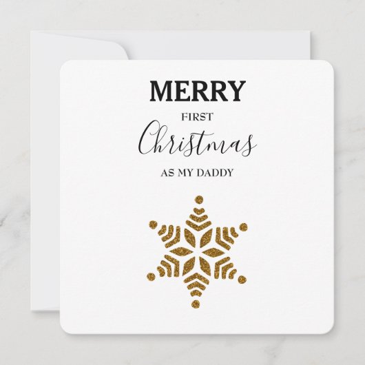 メリー初めてのクリスマスAs My Daddy -金ゴールドグリッター (正面)