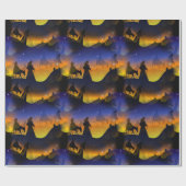 メリー及びヨセフのクリスマスの出生 ラッピングペーパー (フラット)