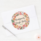 メリー可愛いパーソナライズされた ラウンドシール (封筒)