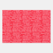 メリー国際的クリスマス ラッピングペーパーシート (正面3)