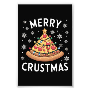 メリー地殻ピザクリスマスツリークリスマスギフト フォトプリント