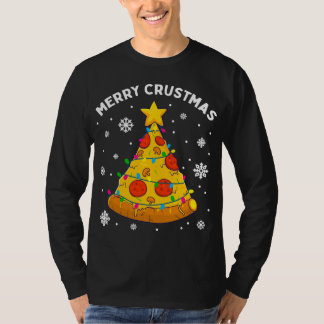 メリー地殻ピザクリスマスツリー Tシャツ