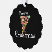 メリー地殻ピザクリスマス オーナメントカード (左)