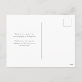 メリー婚約ホリデー写真はがき シーズンポストカード (裏面)