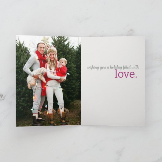 メリー小さなクリスマスツリー カード (内部)