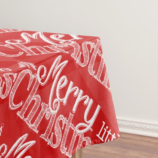 メリー小さなクリスマス抽象芸術三角形パターン テーブルクロス (インサイチュ)