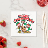 メリー小妖精や小人とドレイデスのクリスムカ スタンダードカクテルナプキン (インサイチュ)