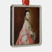 メリー少しのCarr (キャンバスの油)より遅い女性 メタルオーナメント (右)