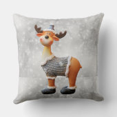 メリー帽子をかぶったクリスムース クッション (裏面)