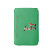 メリー帽子をかぶったクリスムース バスマット (正面縦)