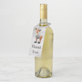 メリー帽子をかぶったクリスムース ボトルネックタグ (アングル)