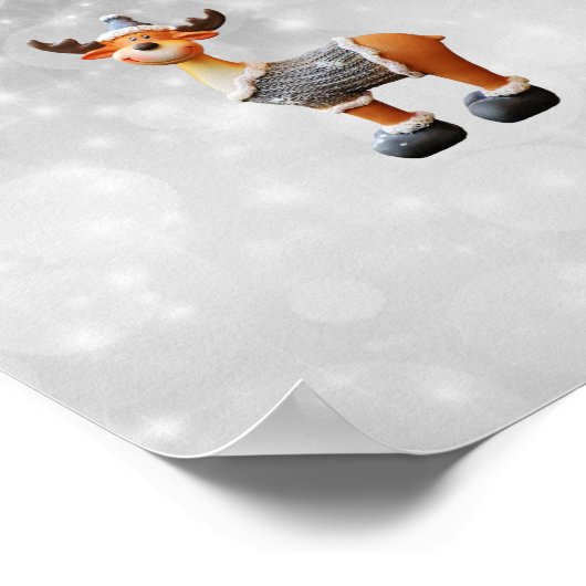 メリー帽子をかぶったクリスムース ポスター (角)