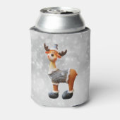 メリー帽子をかぶったクリスムース 缶クーラー (缶裏面)