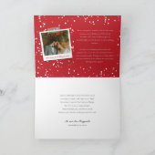 メリー幸福にすべて結婚したでモダンな写真カード シーズンカード (内部)