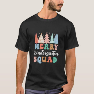 メリー幼稚園スクワッド先生幼稚園クルークリス Tシャツ