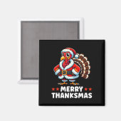 メリー感謝祭トルコクリスマスおもしろい マグネット (正面/裏面)