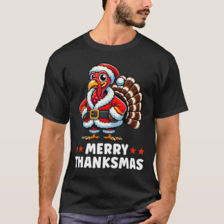 メリー感謝祭トルコクリスマスおもしろい Tシャツ