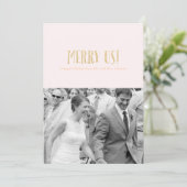 メリー我々！ |ホリデーフォトカードグリッター&花びら シーズンカード (スタンド正面)