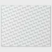 -メリー手書きラッピング紙（斜め） ラッピングペーパー (フラット)