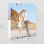 メリー手結婚したにレタ付き写真 シーズンカード (正面/裏面)