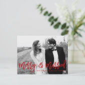 メリー手結婚した文字の結婚休日 シーズンポストカード (スタンド正面)