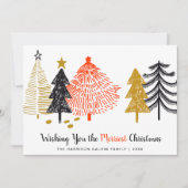 メリー抽象芸術の木モダン シーズンカード (正面)