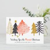 メリー抽象芸術の木モダン シーズンカード (スタンド正面)