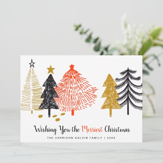 メリー抽象芸術の木モダン シーズンカード (スタンド正面)