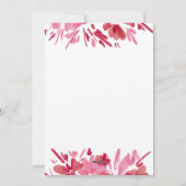 メリー抽象芸術レッドフローラクリスマスデザイン シーズンカード (裏面)