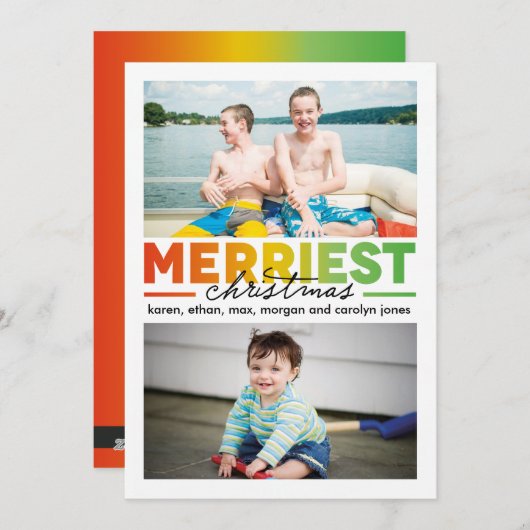 メリー数々のクリスマス×2 シーズンカード (正面/裏面)