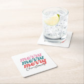 メリー数々のメリーフォント スクエアペーパーコースター (インサイチュ)